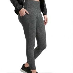 Athleta gray heather excursion hybrid tight pants leggings